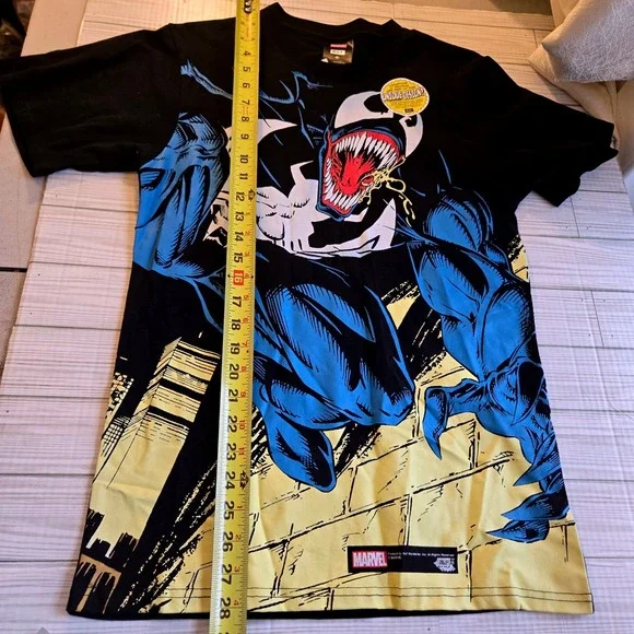 HUF x Marvel Venom All Over Print Black Shirt Mens Small New With Tags - Picture 9 of 9